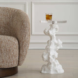 White Man-Made Stone Drink Table | Uttermost Remnant