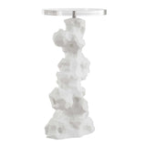 White Man-Made Stone Drink Table | Uttermost Remnant