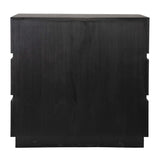 Modern European furniture - Dark Acacia 3-Drawer Chest - www.oroa.com