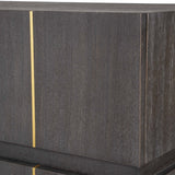 Modern European furniture - Dark Acacia 3-Drawer Chest - www.oroa.com