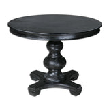 Black Baluster Round Dining Table | Uttermost Brynmore