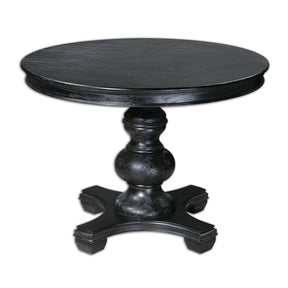 Black Baluster Round Dining Table by Uttermost Brynmore