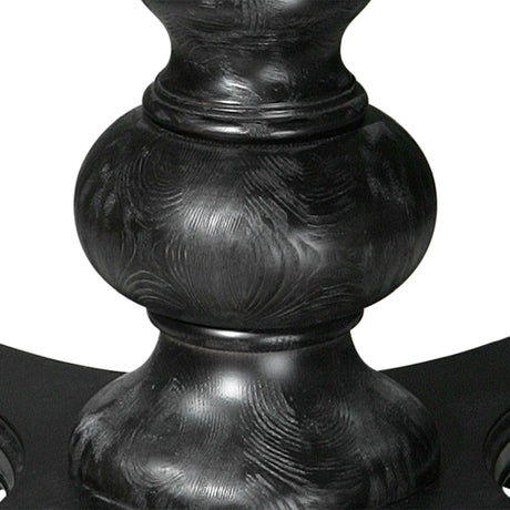 Black Baluster Round Dining Table | Uttermost Brynmore