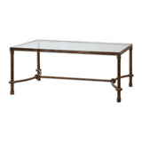 Modern European furniture - Bronze Framed Coffee Table - www.oroa.com