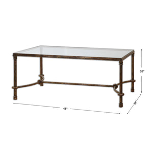  Bronze Framed Coffee Table | Oroa.com