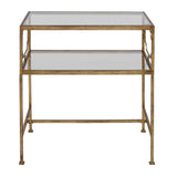 Modern European furniture - Gold Framed Side Table - www.oroa.com