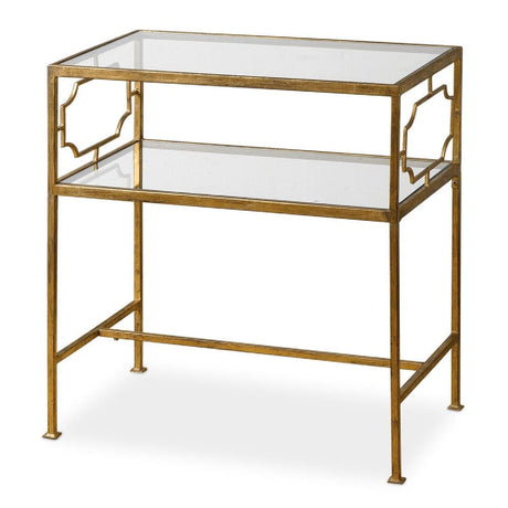 Modern European furniture - Gold Framed Side Table - www.oroa.com