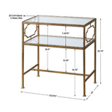 Modern European furniture - Gold Framed Side Table - www.oroa.com