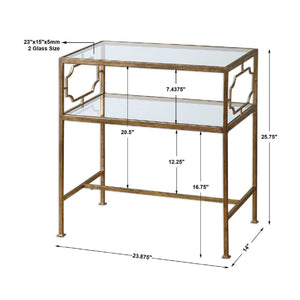   Gold Framed Side Table | Oroa.com