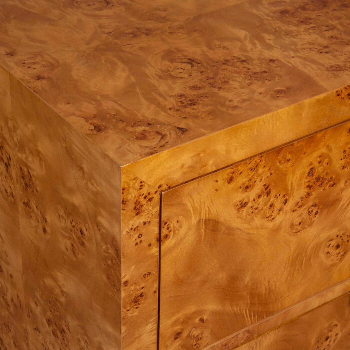   2-Drawer Burl Accent Chest | Oroa.com