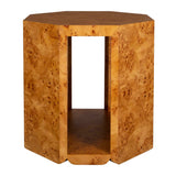 Octagonal Poplar Burl Side Table | Uttermost Indus