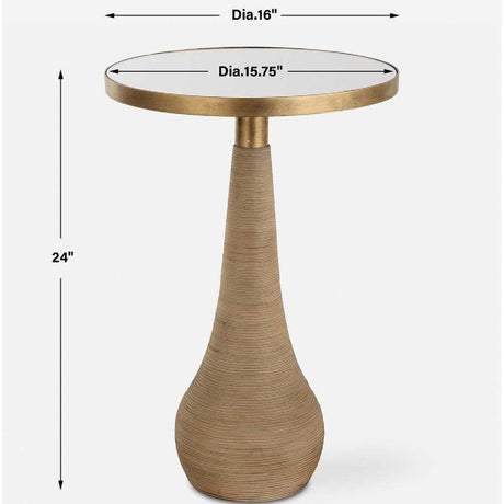 Modern European furniture - Mirror Top Accent Table - www.oroa.com
