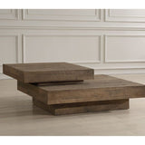 Modern European furniture - 2-Layer Natural Oak Coffee Table - www.oroa.com