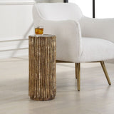 Textured Cylindrical Drink Table | Uttermost Echo