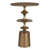 Modern European furniture - Antique Brass Accent Table - www.oroa.com