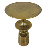 Modern European furniture - Antique Brass Accent Table - www.oroa.com