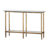 Modern European furniture - Gold Framed Glass Console Table - www.oroa.com