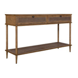Modern European furniture - 2-Drawer Cane Console Table - www.oroa.com