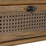 Modern European furniture - 2-Drawer Cane Console Table - www.oroa.com