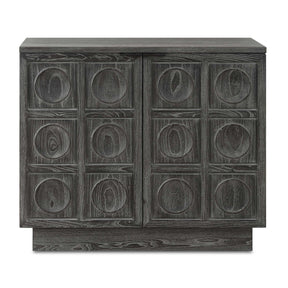 Circle Carved Elm 2-Door Cabinet by Uttermost Shelby