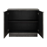 Modern European furniture - Circle Carved Elm 2-Door Cabinet - www.oroa.com