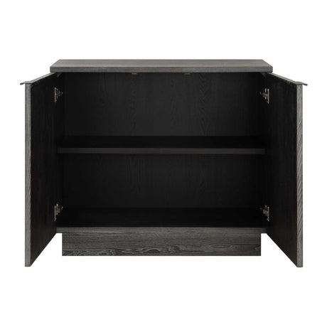 Modern European furniture - Circle Carved Elm 2-Door Cabinet - www.oroa.com