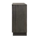 Modern European furniture - Circle Carved Elm 2-Door Cabinet - www.oroa.com