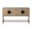 Modern European furniture - Elm Veneer 4-Door Cabinet - www.oroa.com