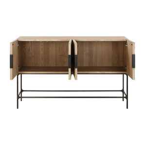   Elm Veneer 4-Door Cabinet | Oroa.com