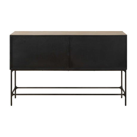 Modern European furniture - Elm Veneer 4-Door Cabinet - www.oroa.com