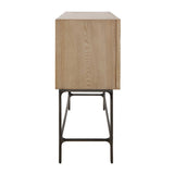 Modern European furniture - Elm Veneer 4-Door Cabinet - www.oroa.com