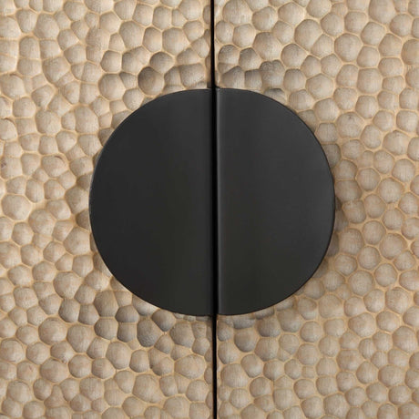 Modern European furniture - Elm Veneer 4-Door Cabinet - www.oroa.com