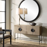 Modern European furniture - Elm Veneer 4-Door Cabinet - www.oroa.com