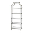 Modern European furniture - Silver Leaf Glass Bookshelf - www.oroa.com