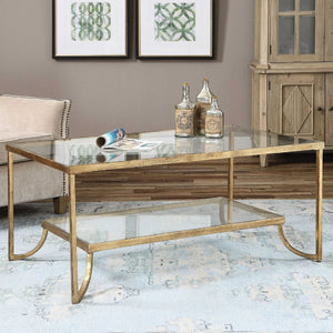   Gold Framed Coffee Table | Oroa.com