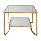Modern European furniture - Gold Framed Coffee Table - www.oroa.com
