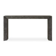 Modern European furniture - Chiseled Black Elm Console Table - www.oroa.com