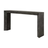 Modern European furniture - Chiseled Black Elm Console Table - www.oroa.com