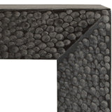 Modern European furniture - Chiseled Black Elm Console Table - www.oroa.com