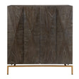 Black Mindi Faceted 2-Door Cabinet by Uttermost Marico