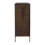 Black Mindi Faceted 2-Door Cabinet | Uttermost Marico