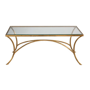 Beveled Tempered Glass Coffee Table by Uttermost Alayna