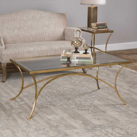Modern European furniture - Beveled Tempered Glass Coffee Table - www.oroa.com