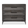 Modern European furniture - Gray Glazed Acacia 3-Drawer Chest - www.oroa.com