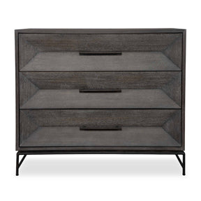 Gray Glazed Acacia 3-Drawer Chest by Uttermost Knox