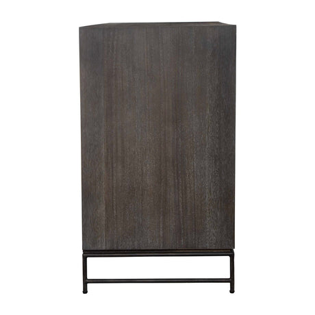 Modern European furniture - Gray Glazed Acacia 3-Drawer Chest - www.oroa.com