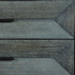   Gray Glazed Acacia 3-Drawer Chest | Oroa.com