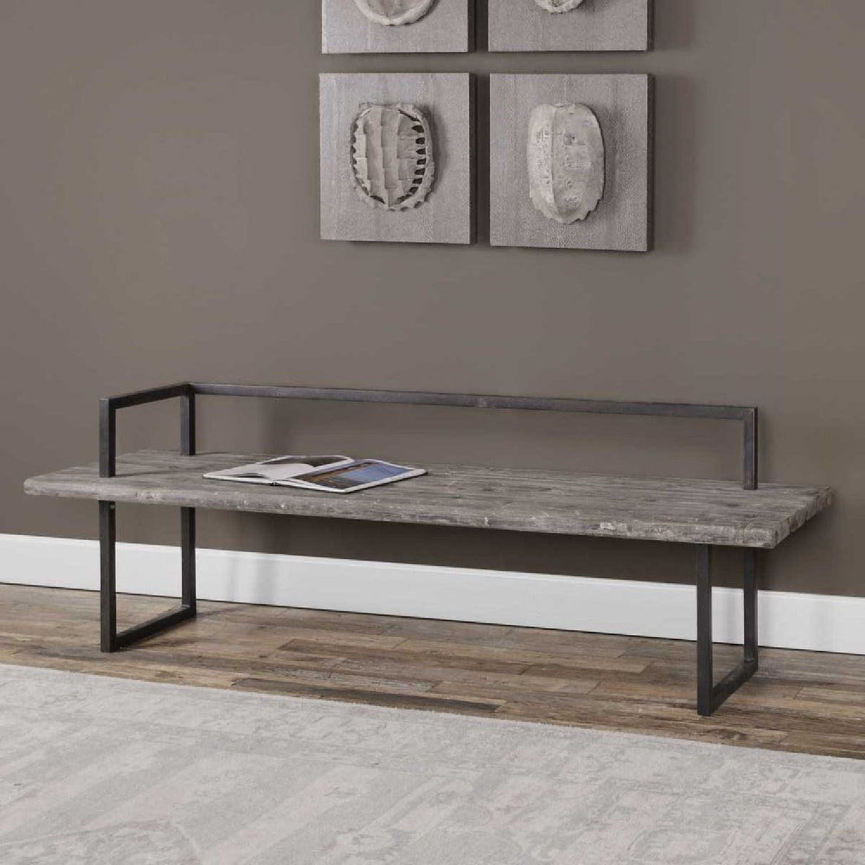   Solid Fir Wood Bench | Oroa.com