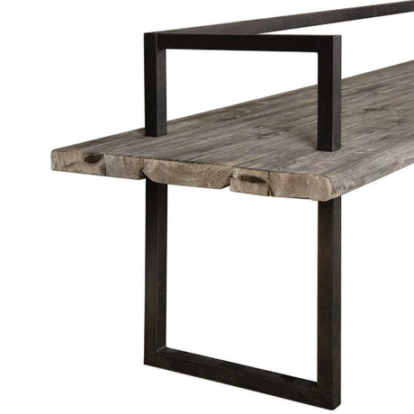 Solid Fir Wood Bench | Uttermost Herbert