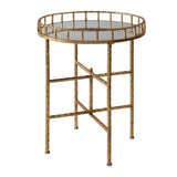 Modern European furniture - Gold Framed Mirror Accent Table - www.oroa.com